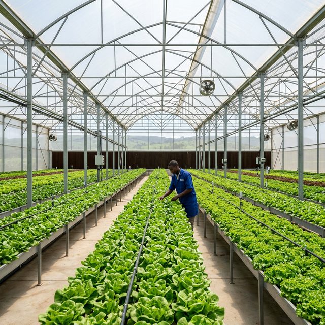 Agronomist assisting a Kenyan Farmer
